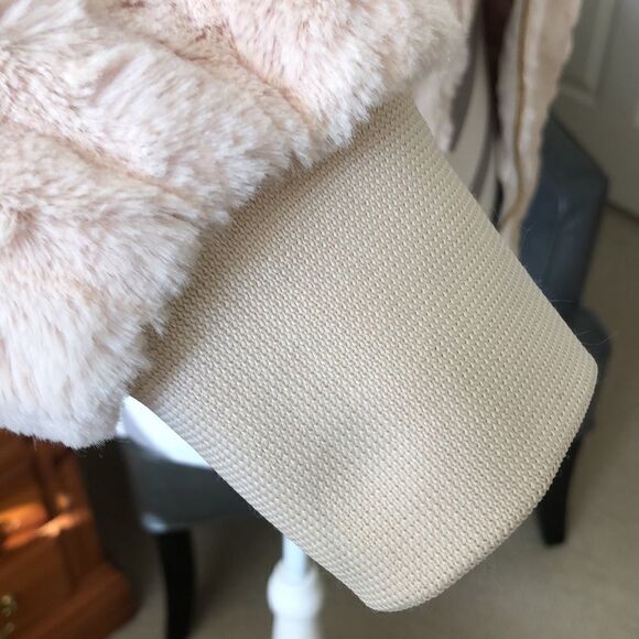 Womens fuzzy faux fur bomber - Picture 2 of 6